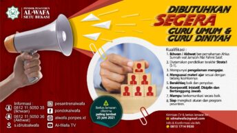 Info Lowongan Kerja Pesantren Al-Wafa
